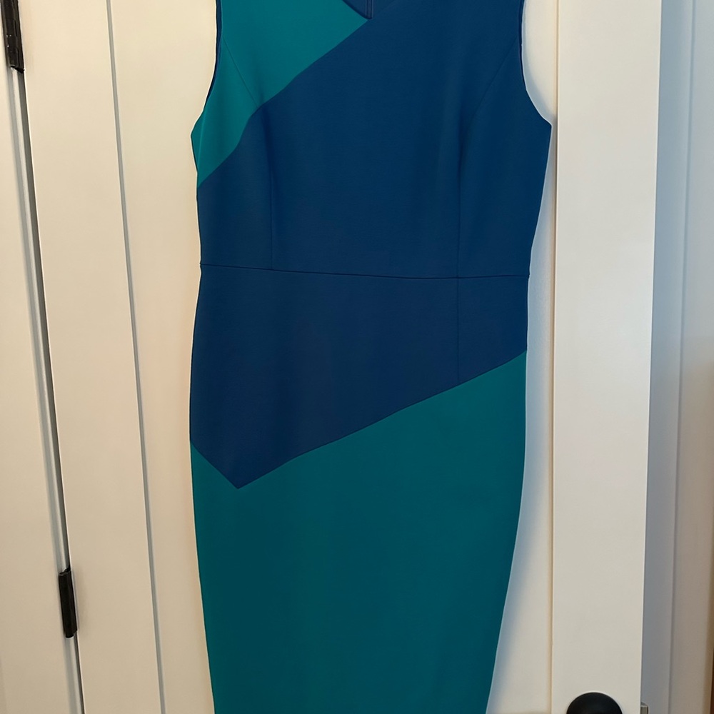 Classiques Entier Blue and Teal Midi Dress